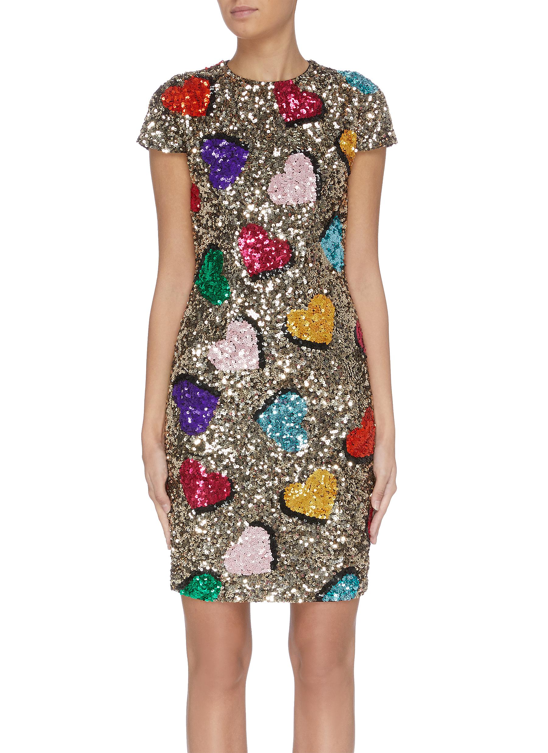 alice and olivia nat embellished dress