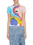 Main View - Click To Enlarge - ALICE & OLIVIA - 'Rylyn' embellished abstract print T-shirt