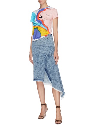 Figure View - Click To Enlarge - ALICE & OLIVIA - 'Rylyn' embellished abstract print T-shirt
