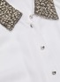  - ALICE & OLIVIA - 'Willa' strass embellished collar ruffle sleeve silk top