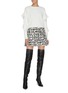 Figure View - Click To Enlarge - ALICE & OLIVIA - 'Tilda' slogan print mini skirt