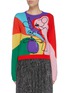 Main View - Click To Enlarge - ALICE & OLIVIA - 'Leena' abstract intarsia colourblock sweatshirt
