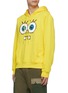 Detail View - Click To Enlarge - 8-BIT - Textured face print hoodie