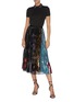 Figure View - Click To Enlarge - ALICE & OLIVIA - 'Aster' graphic print collar knit top