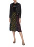 Figure View - Click To Enlarge - ALICE & OLIVIA - 'Jenessa' panelled leopard print colourblock slit hem skirt