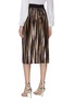 Back View - Click To Enlarge - ALICE & OLIVIA - 'Mikaela' pleated skirt