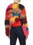 Back View - Click To Enlarge - ALICE & OLIVIA - 'Fawn' colourblock fringe jacket