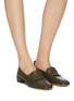 Figure View - Click To Enlarge - GRAY MATTERS - 'Comoda' leather loafers
