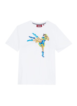 Main View - Click To Enlarge - 8-BIT - Textured kicking fighter print unisex T-shirt