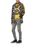 Figure View - Click To Enlarge - HACULLA - Eye sword chenille patch check plaid shirt