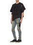 Figure View - Click To Enlarge - HACULLA - Graphic chenille patch distressed border T-shirt