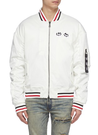 Main View - Click To Enlarge - HACULLA - Logo slogan chenille patch bomber jacket