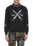 Main View - Click To Enlarge - HACULLA - Graphic chenille patch mock neck sweatshirt