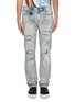 Main View - Click To Enlarge - HACULLA - Graphic chenille patch ripped jeans