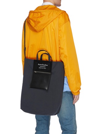 Front View - Click To Enlarge - ACNE STUDIOS - Logo print large tote bag
