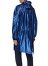 Back View - Click To Enlarge - PARTICLE FEVER - Hooded raglan windbreaker coat