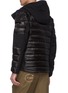 Back View - Click To Enlarge - TRICKCOO - Contrast panel quilted padded unisex hooded down jacket
