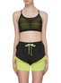 Main View - Click To Enlarge - PARTICLE FEVER - Mesh overlay sports bra