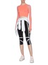 Figure View - Click To Enlarge - PARTICLE FEVER - Contrast sleeve cropped performance top
