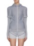 Main View - Click To Enlarge - PARTICLE FEVER - Layered mesh hooded Particle Noofuu track jacket