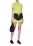 Figure View - Click To Enlarge - PARTICLE FEVER - Mesh hem layered running shorts