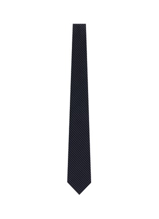 Figure View - Click To Enlarge - DRAKE'S - Dotted silk grenadine tie