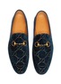 Detail View - Click To Enlarge - GUCCI - 'New Jordaan' GG embroidered horsebit velvet loafers