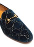 Detail View - Click To Enlarge - GUCCI - 'New Jordaan' GG embroidered horsebit velvet loafers