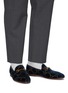 Figure View - Click To Enlarge - GUCCI - 'New Jordaan' GG embroidered horsebit velvet loafers