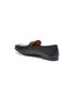  - GUCCI - 'Brixton' Web stripe horsebit leather step-in loafers