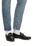 Figure View - Click To Enlarge - GUCCI - 'Brixton' Web stripe horsebit leather step-in loafers