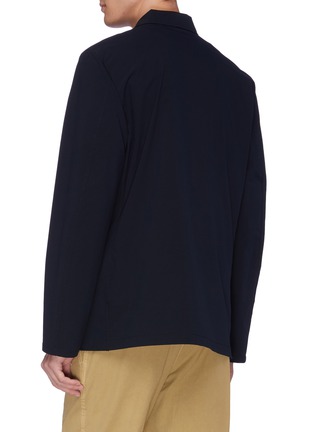 Back View - Click To Enlarge - NANAMICA - 'Club' contrast pocket soft blazer
