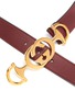 Detail View - Click To Enlarge - GUCCI - GG horsebit buckle leather belt