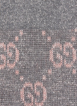 Detail View - Click To Enlarge - GUCCI - GG logo intarsia socks