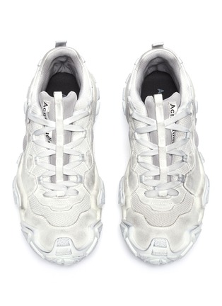 Detail View - Click To Enlarge - ACNE STUDIOS - Panelled distressed sneakers