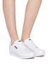 Figure View - Click To Enlarge - FILA X 3.1 PHILLIP LIM - Perforated panel leather sneakers