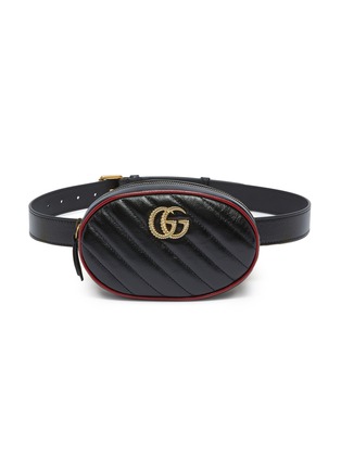 Main View - Click To Enlarge - GUCCI - 'GG Marmont' leather bum bag