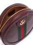 Detail View - Click To Enlarge - GUCCI - 'Ophidia' mini logo Web stripe round leather crossbody bag