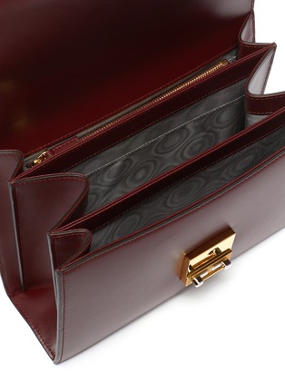 Detail View - Click To Enlarge - GUCCI - 'Zumi' leather flap shoulder bag