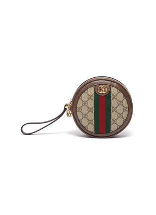 Main View - Click To Enlarge - GUCCI - 'Ophidia' web stripe GG Supreme canvas wallet