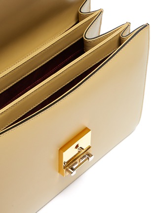 Detail View - Click To Enlarge - GUCCI - 'Zumi' colourblock leather flap shoulder bag
