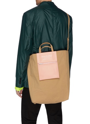 Front View - Click To Enlarge - ACNE STUDIOS - Logo print large tote bag