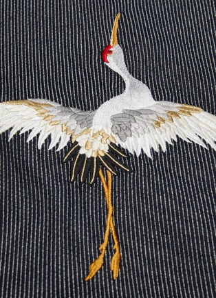  - ANGEL CHEN - Crane embroidered denim jacket
