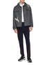 Figure View - Click To Enlarge - ANGEL CHEN - Crane embroidered denim jacket