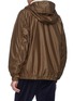 Back View - Click To Enlarge - NANAMICA - Contrast panel hooded jacket