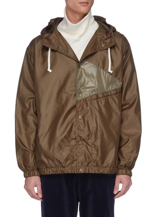Main View - Click To Enlarge - NANAMICA - Contrast panel hooded jacket