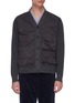 Main View - Click To Enlarge - NANAMICA - Patch pocket panelled cardigan