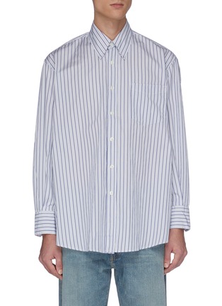 Main View - Click To Enlarge - OUR LEGACY - 'Less Borrowed' chest pocket stripe shirt