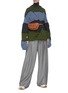 Figure View - Click To Enlarge - JW ANDERSON - Twist front colourblock panelled sweater
