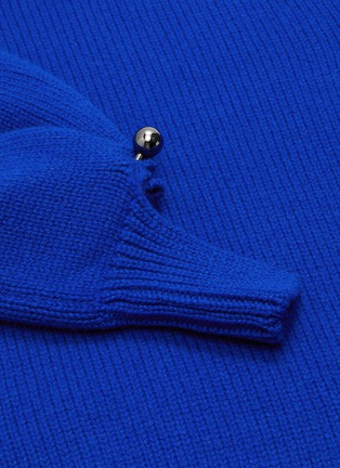  - MRZ - Pinned puff sleeve virgin wool-cashmere knit top